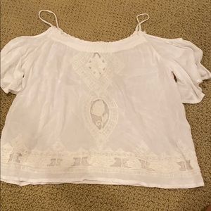 Women’s spaghetti strap white shirt